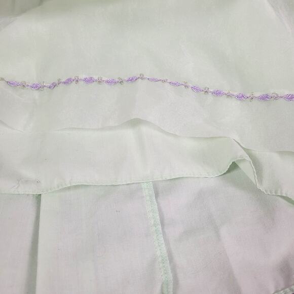 Vintage Bryan & Co Baby Girl Sage Green Tulle Dress Size 48 Mo - Picture 5 of 10